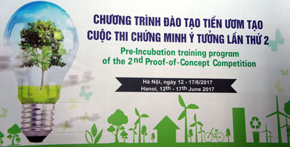 Đào tạo tiền ươm tạo cuộc thi chứng minh ý tưởng lần thứ 2