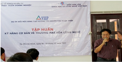 Tập huấn “Đào tạo kỹ năng cơ bản về thương mại hóa công nghệ”